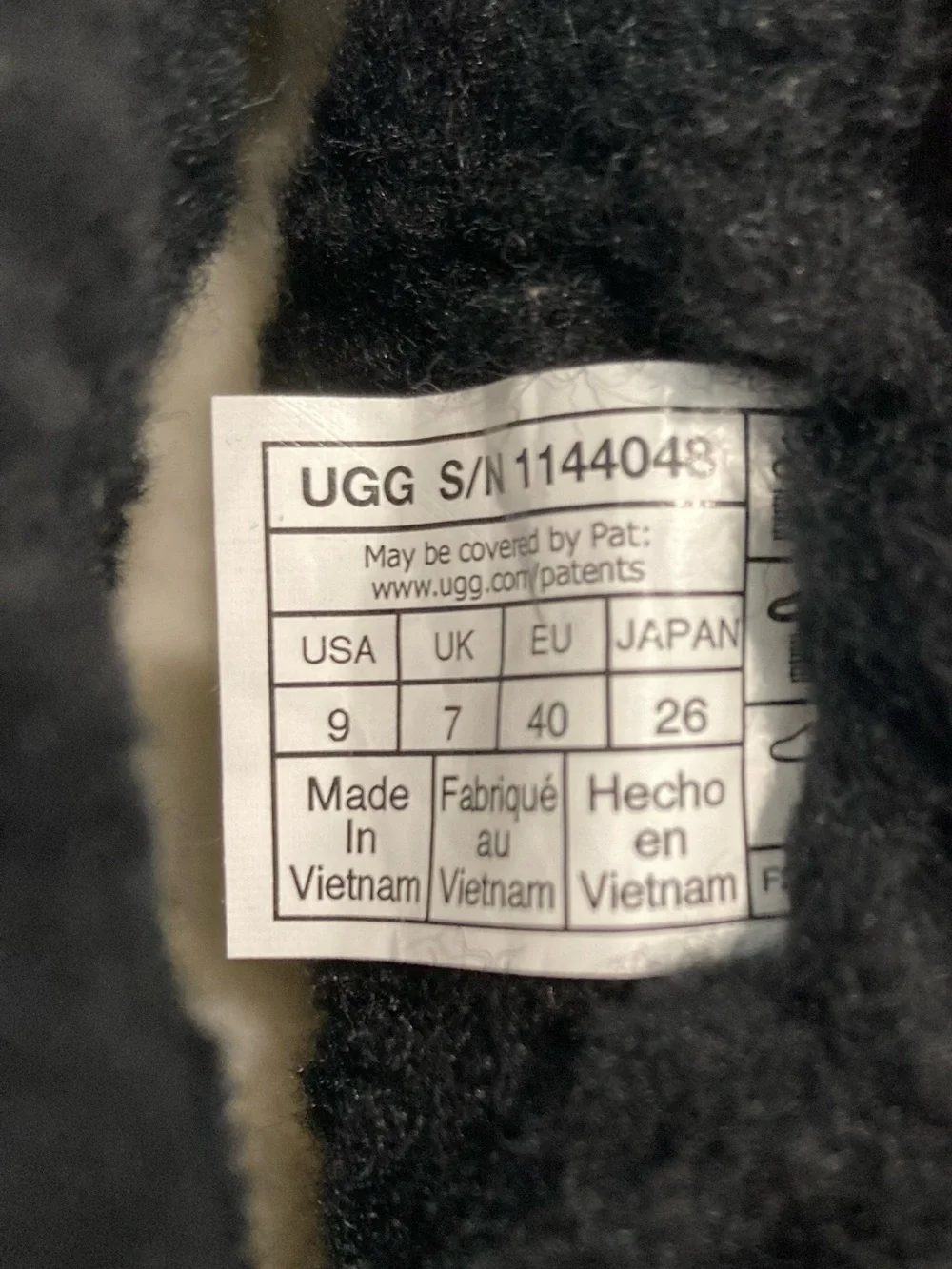 UGG Classic Ultra Mini Platform Black Hi Shine Plush Ankle Boot 1144048